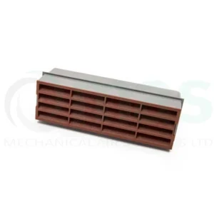Louvred Airbrick – 204 x 60mm – Terracotta