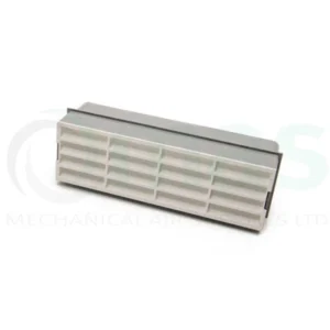 Louvred Airbrick – 204 x 60mm – White