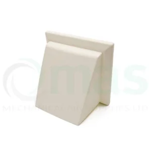 Cowled Wall Outlet c/w Backdraught Shutter – 150mm Ø Spigot – White