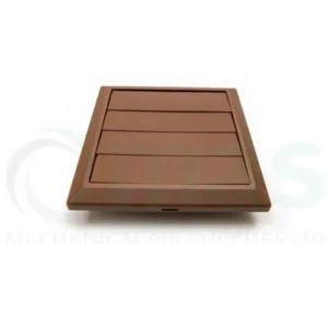 Gravity / Shutter Grille – 100mm Ø Spigot – Brown